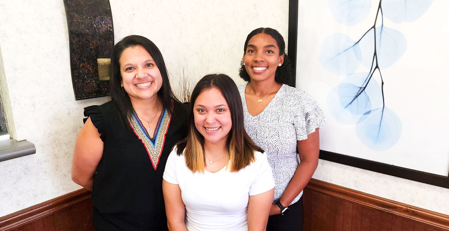 The welcoming front-desk team at Seguin Family Medical Center
