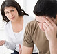 Couple in a counseling discussion
